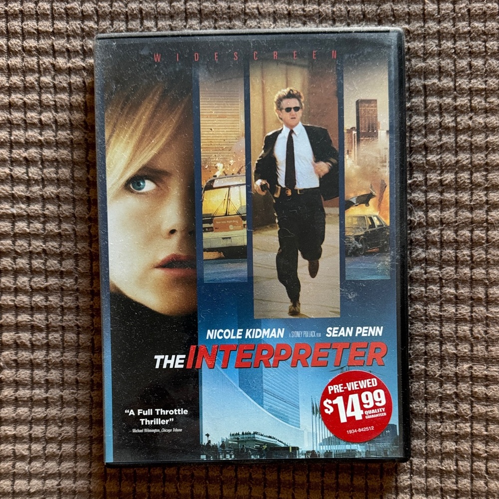 The Interpreter Widescreen DVD